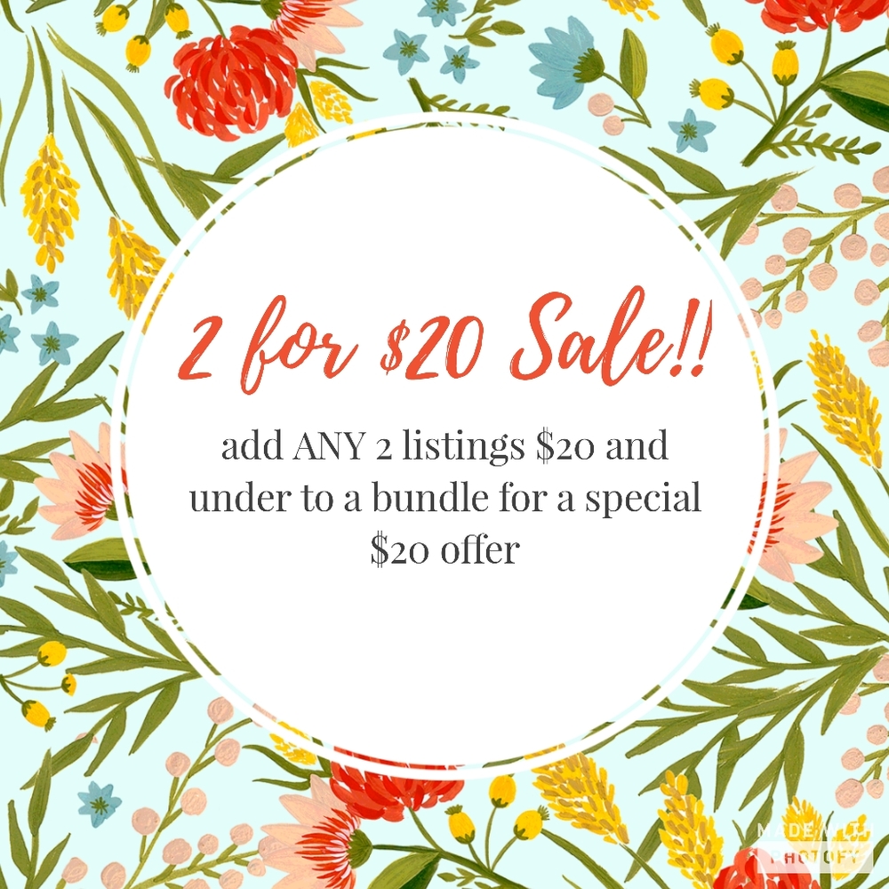Mix & Match 2 for $20